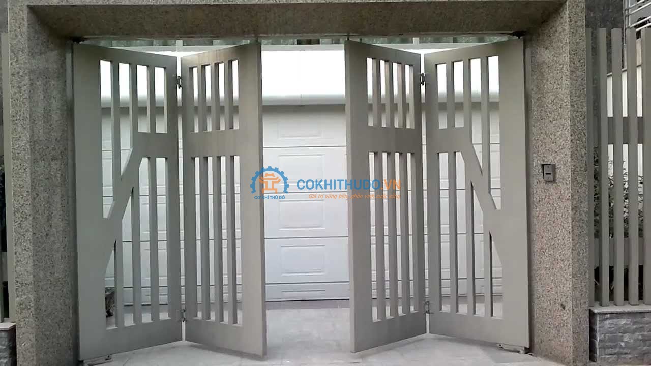 Tổng hợp các mẫu cửa sắt 4 cánh đẹp nhất 2018